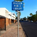 Old Main Library, Street Sign
