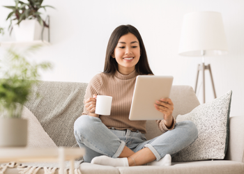 Woman Reading eBook