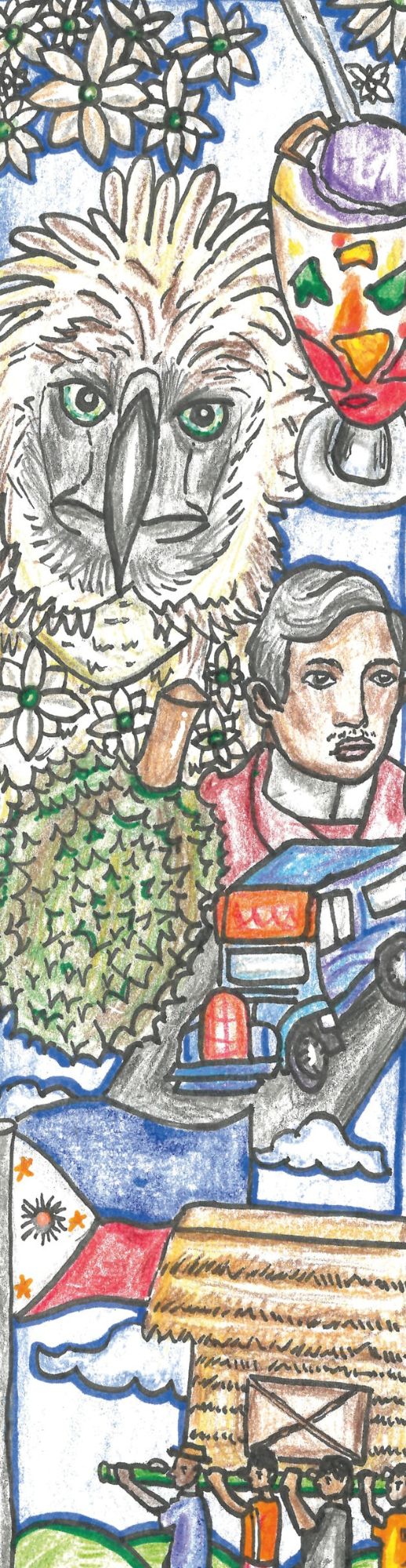 A colorful collage celebrating Mexican culture with a family reading together, folklórico dancers, wildlife, sports, flowers, horses, and traditional celebrations.
