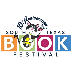 Original Logo of the 10th Anniversary of the South Texas Book Festival.