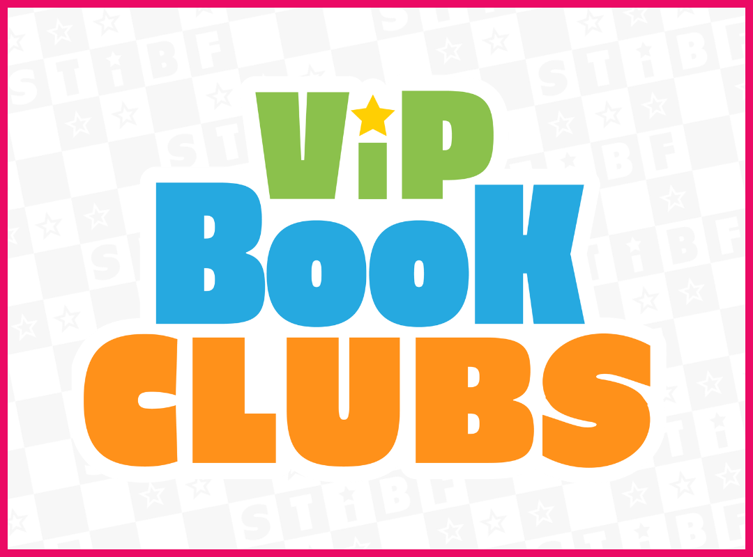 Book Clubs category graphic with illustrated books.