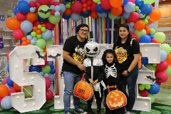 Family at Trick or Treat Trail