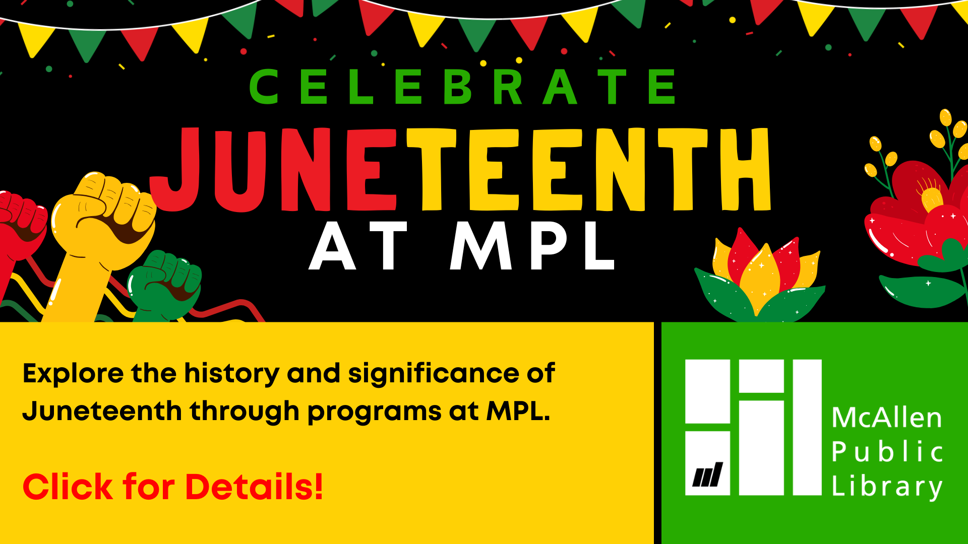 Click here to learn about our Juneteenth Lineup